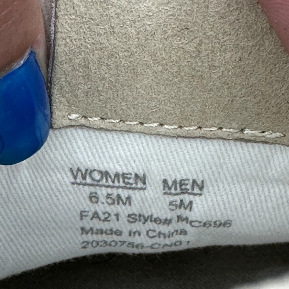 Madewell Court Leather Sneakers Cloudlift Lace Up Low Top Ivory Multi W6.5 M5 - Picture 7 of 8
